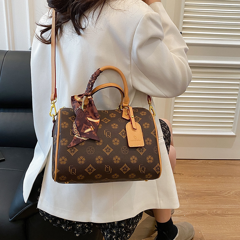 Free Shipping Luxury 2025 New Boston Satchel - Multi-Functional Printed Shoulder Bag, Boho Chic Crossbody Purse For Women