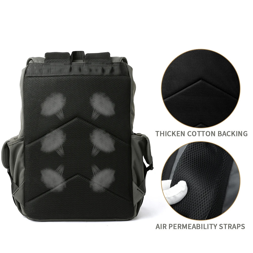 Fashion Drawstring Backpack for Men Oxford Waterproof 17.3 inch Laptop Mochila Large Capacity Travel Durable College Backpack 250515