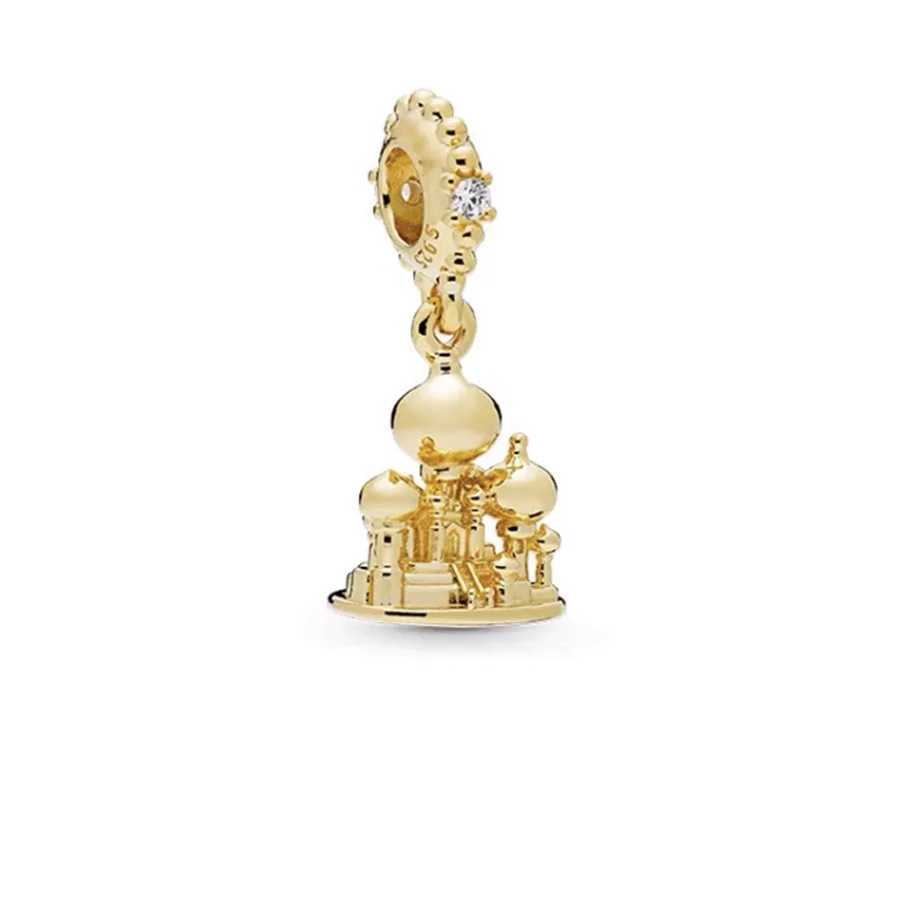 Hot Sale Authentic Prince Princ Castle Crown Charm Beads Fit Original European 925 Sterling Silver Bracelet DIY Women JewelryXJ250517