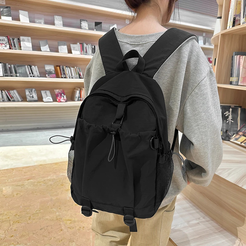 Creative Waterproof Teenage Nylon Book Bag Large Capacity Backpack Fashion Students School Bag Travel Backbag 250514