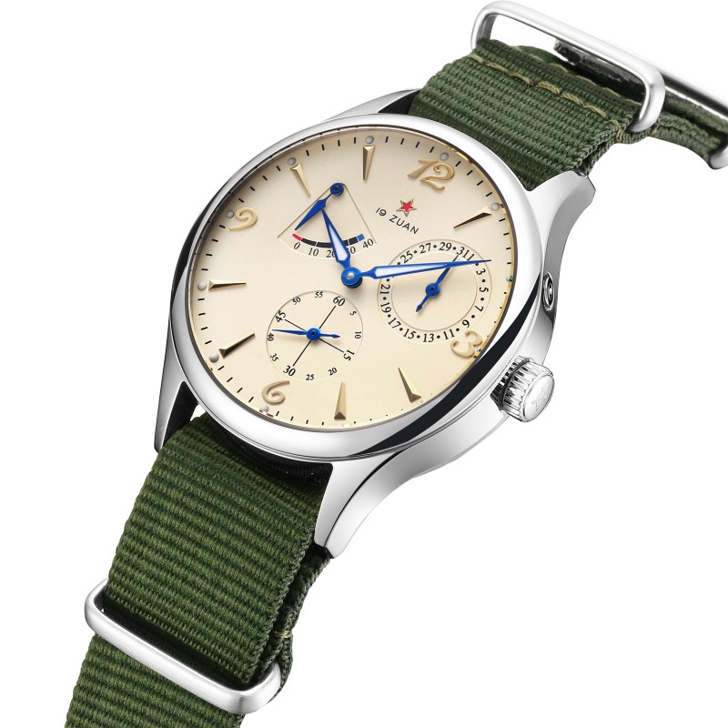 2025 New 1963 40mm Men's Pilot Automatic Mechanical Watch by Seagull ST1780 - Sapphire Crystal, Waterproof, Retro Style
