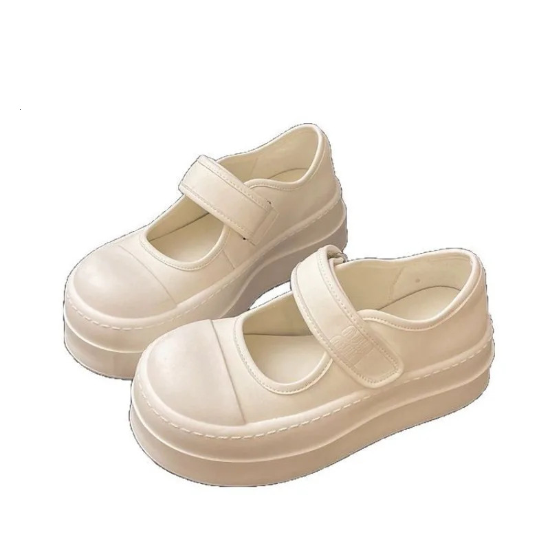 Uniform Canvas Shoes Female Hong Kong Taste Niche Retro Big Head Shoes College Style Student Womens Shoes 250515
