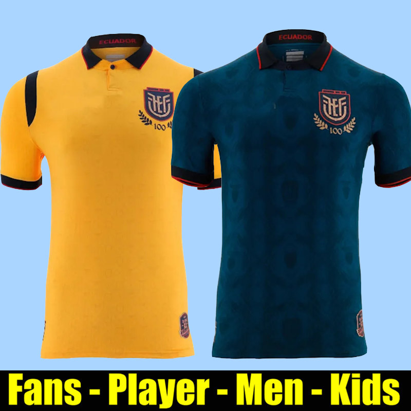 Ecuador 2025 Centenary Soccer Jerseys 2026 Caicedo Willian Pacho Piero Home Away Football Shirt 25 26 Camiseta FEF Alterna 100 anos adult Men Kids kit Hincapie