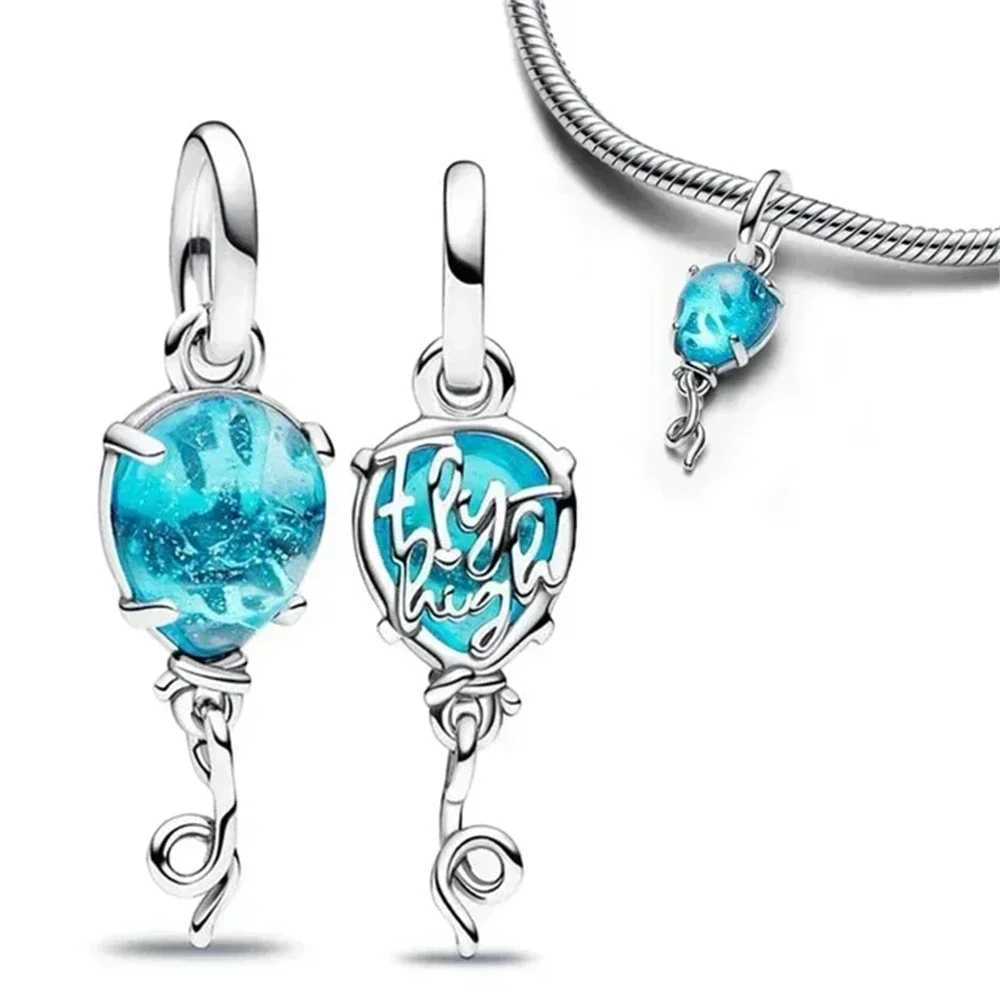 New925SilverBlue Sea Creature Shell Dolphin PendantsCharmsBeadsFitOriginalBraceletDIYJewelryForWomen2024XJ250517