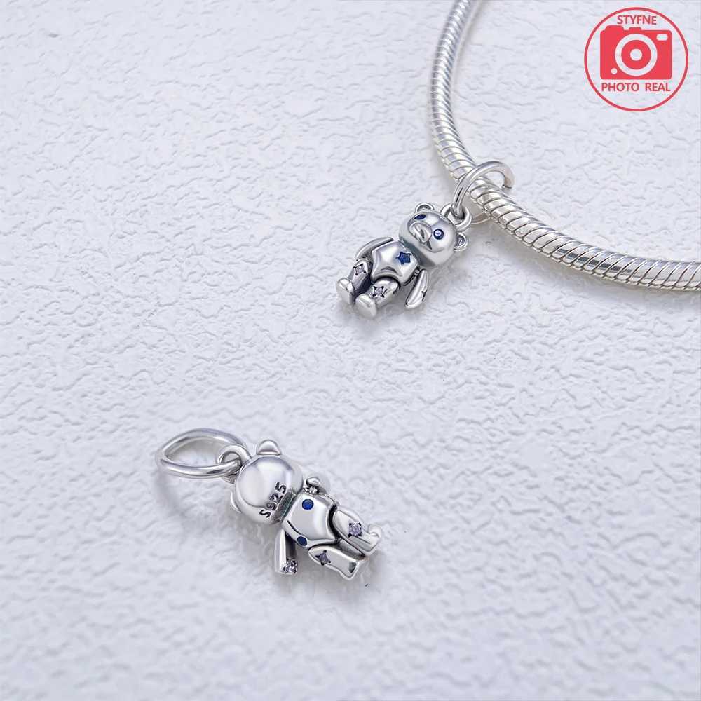 925 Sterling Silver Charm Bead Crown Lion Frog Charm Fit Bracelet Original Fashion for Women Jewelry DIY Making GiftXJ250517