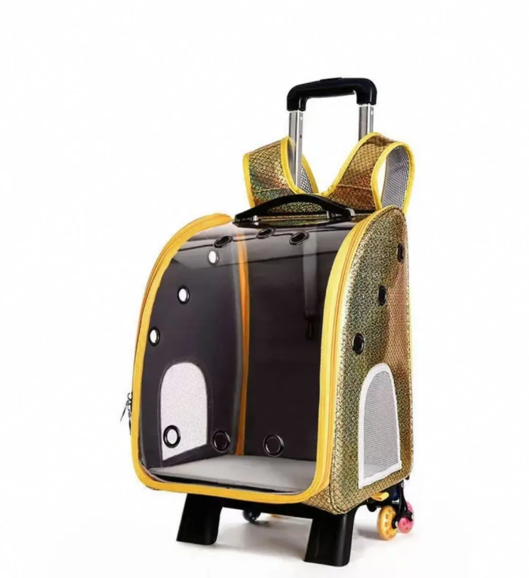 Pet rabbit portable backpack for outdoor activities, dwarf Dodge rabbit, summer carry out special basket, portable small cart cage