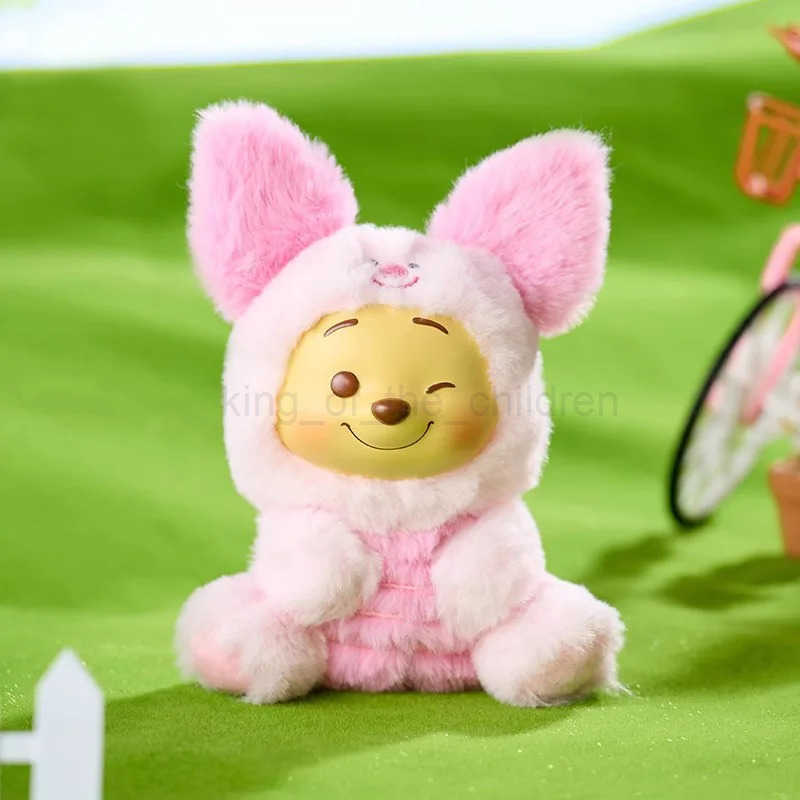 Disney Anime Disney Winnie The Pooh Series Naughty Party Vinyl Doll Blind Box Toys Pendant Cute Winnie The Pooh Doll Kid Ornaments Toys W250529