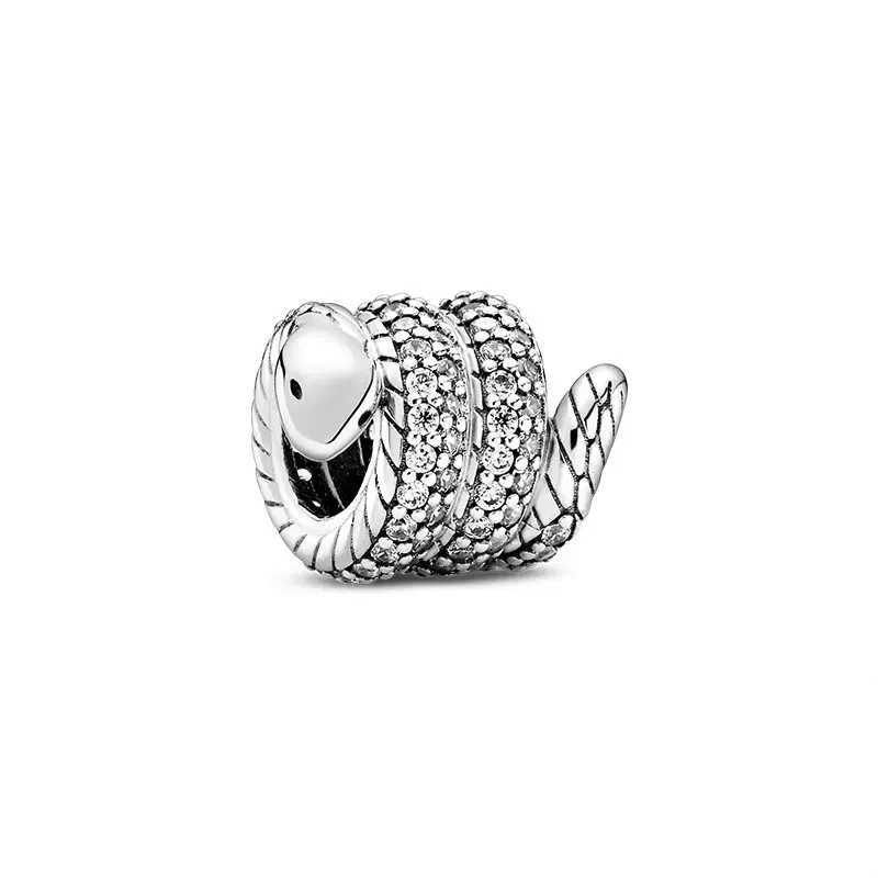 Hot Sale Animal Series Pav Snake Rabbit Kitten Yarn Ball Charm Bead Fit Original 925 Sterling Silver Bracelet DIY JewelryXJ250517