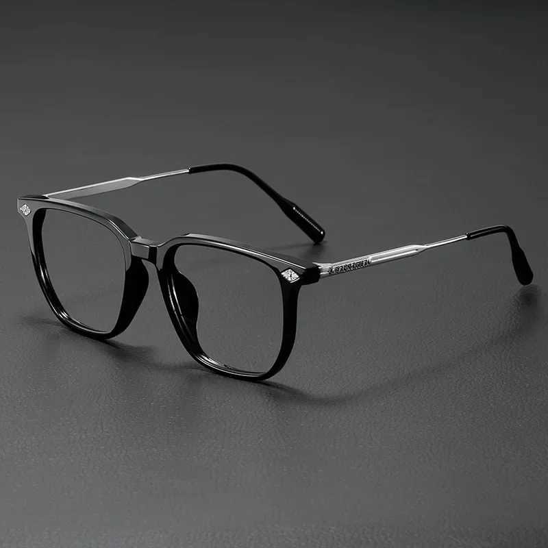 Fashion Optical Glasses Frame Women Anti Blue Light Men Business Large Square Eyeglasses Vintage Prescription EyewearXJ250516