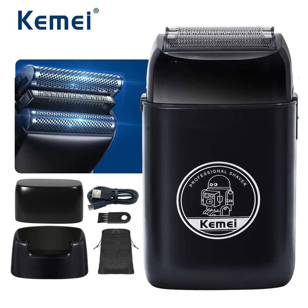 Kemei Shaver Professional Electric Rechargeable Beard Trimmer Metal Razor Digital Display Shaving Hine For Men Km-H73