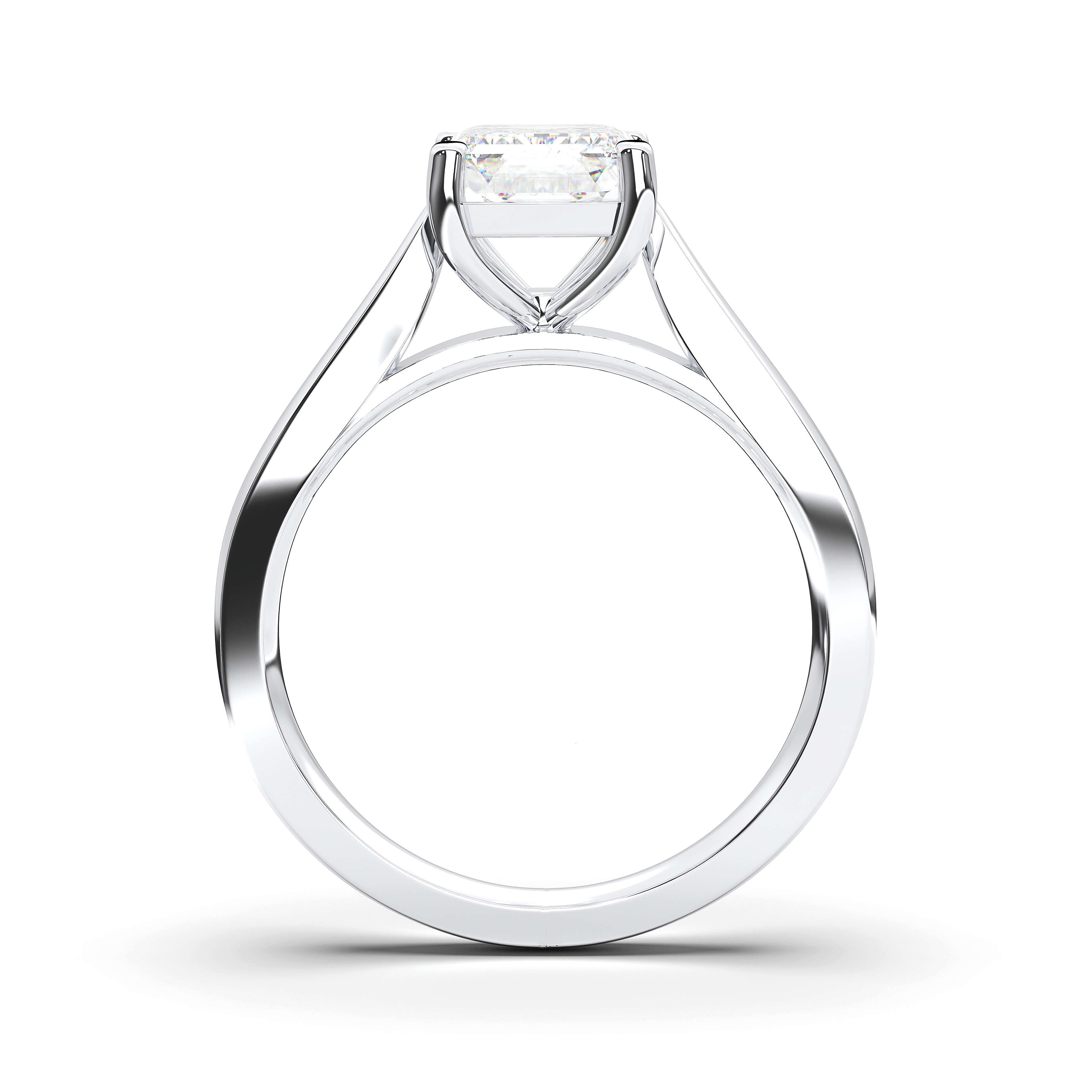 1.00Ct-6.00Ct Oval Lab Created Diamond Moissanite Engagement Ring in Solid Gold or Sterling Silver Wholesale OEM