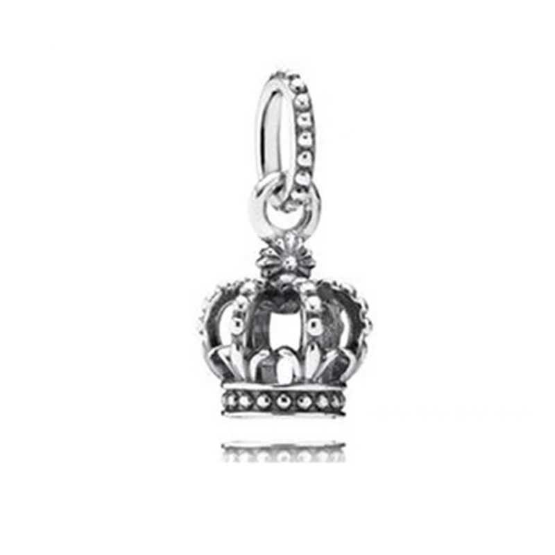 DIY Charm Jewelry Protective Hamsa Hand Owl Crown Bead Snowflake Circle Dangle Fit Original 925 Sterling Silver BraceletXJ250517
