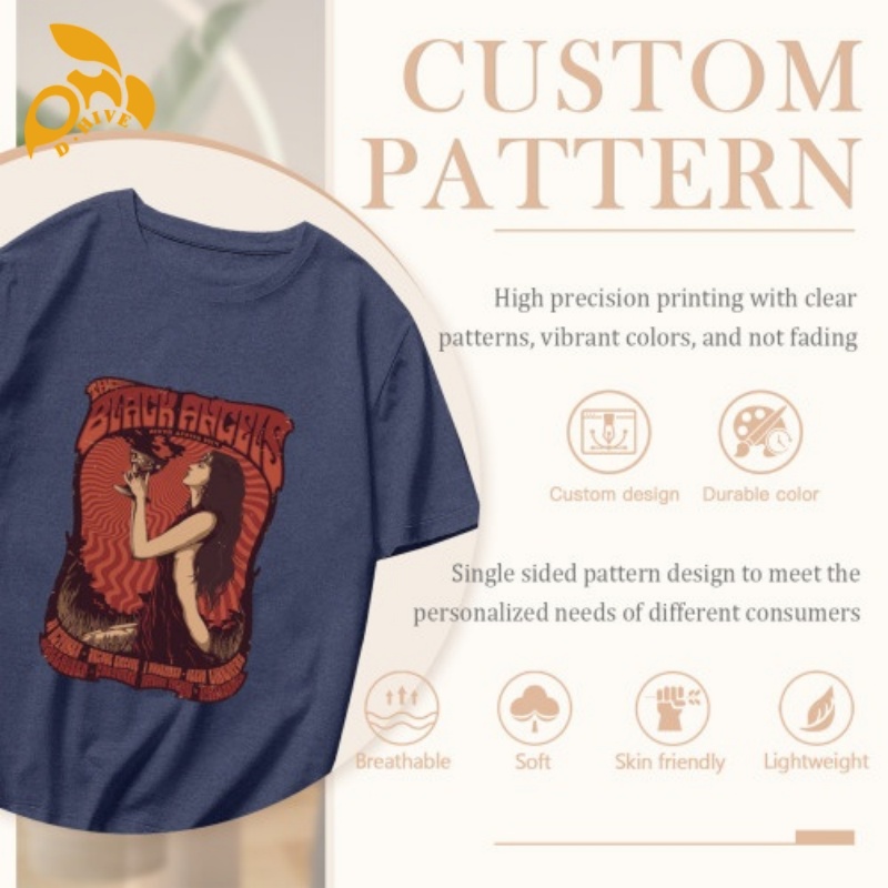 Free Shipping Designer Oversize Customized Women's Plus-size summer T-shirt printed fashionable casual and cute short-sleeved women's size S
