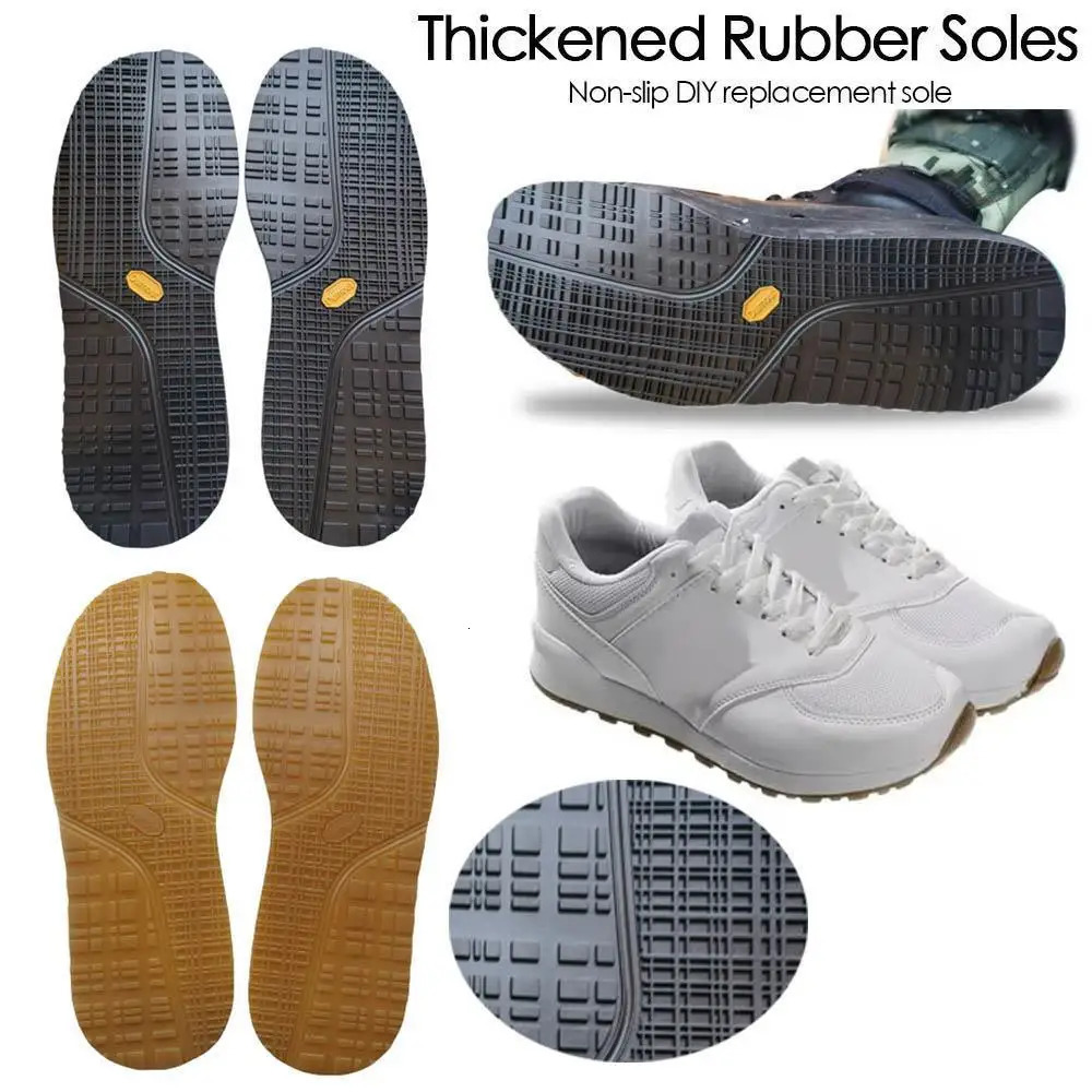 1Pair Rubber Shoe Soles For Sneaker Anti Slip Wear-resistant Full Sole Protector DIY Repair Worker Shoes Sticker Outsoles Insole 250515