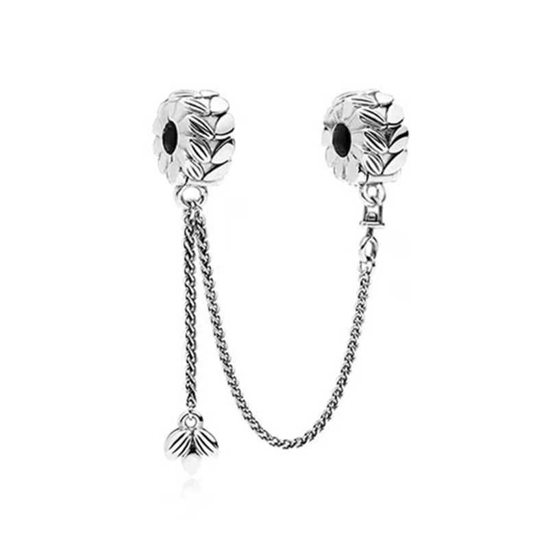 Sparkling Bee Gold Cicada Pendant Bee Embraces Heart Gem Charm Bead Fit Original European 925 Silver Bracelet DIY Jewelry GiftXJ250517