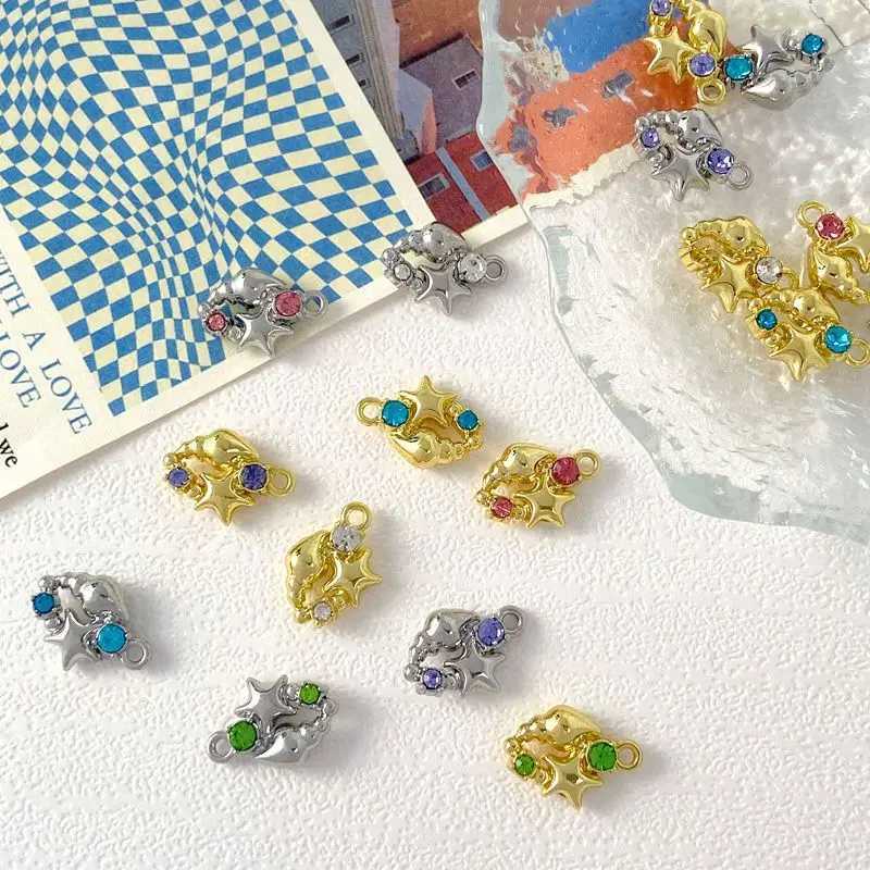 10pcs Ocean Star Pendant Charms Golden Color Necklace Earrings Bracelet Pendant Connectors DIY Jewelry Making AccoriesXJ250517