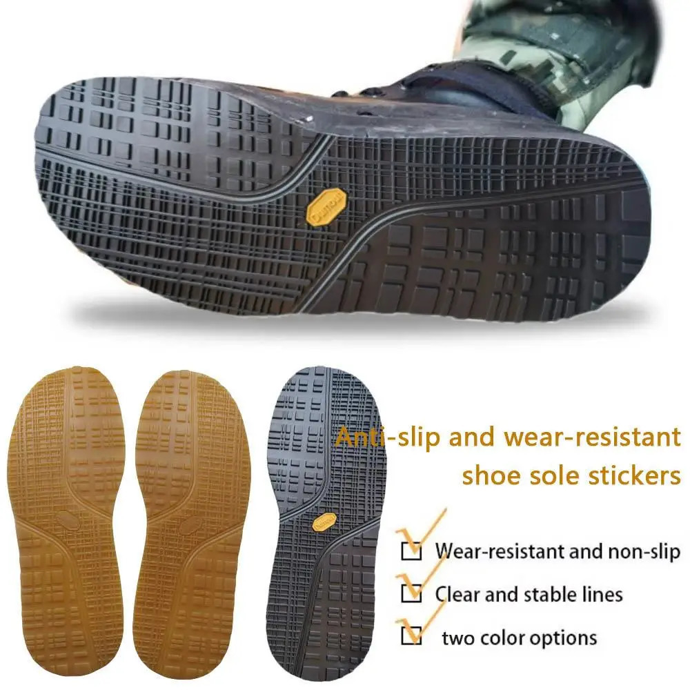 1Pair Rubber Shoe Soles For Sneaker Anti Slip Wear-resistant Full Sole Protector DIY Repair Worker Shoes Sticker Outsoles Insole 250515