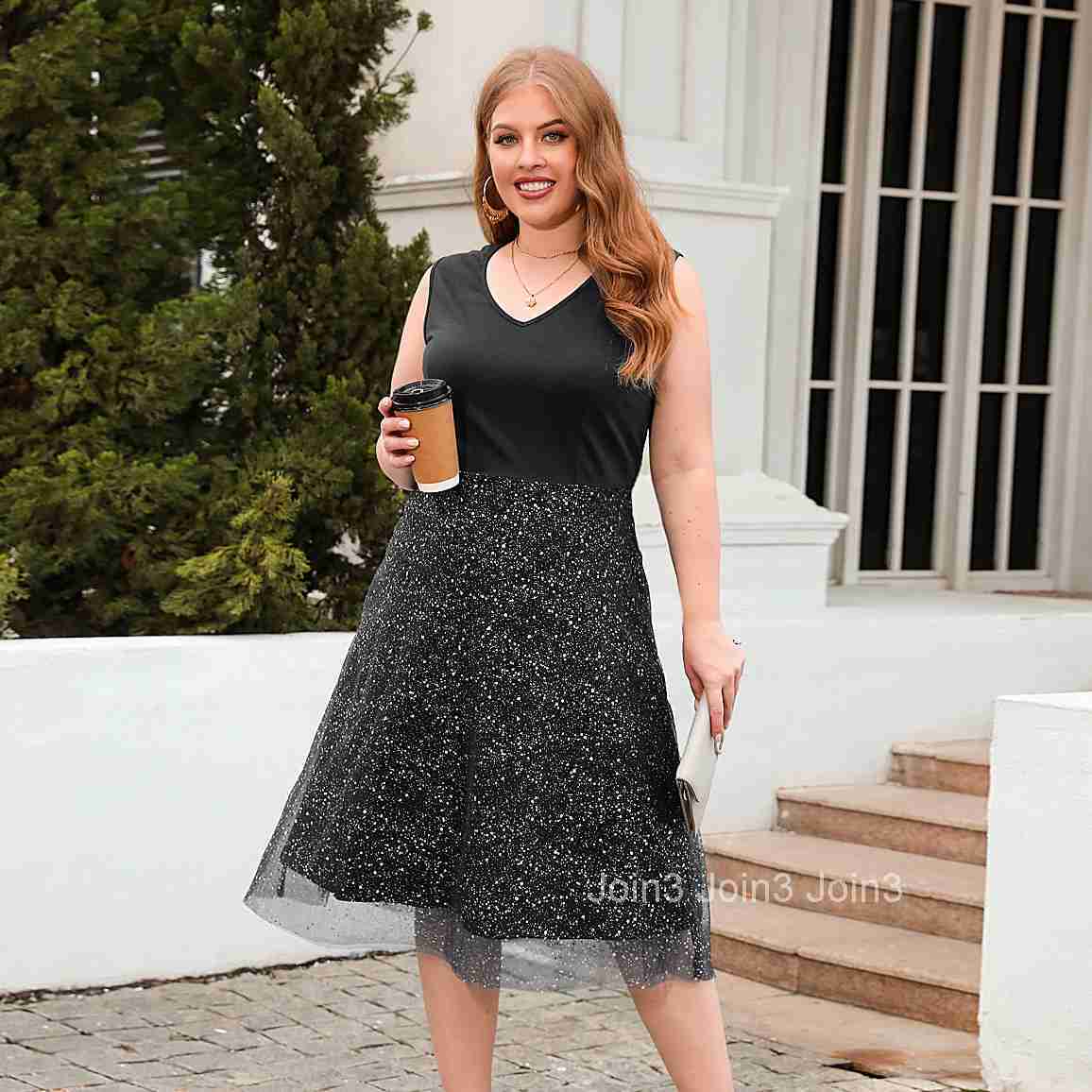 New Large Womens Clothing Large Casual Loose Fitting Dress Cocktail Party Dress