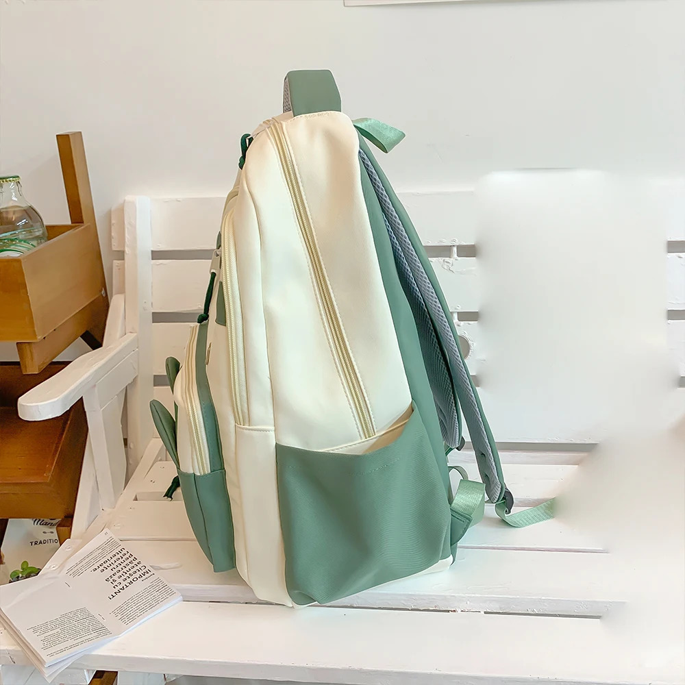 High Capacity Female Backpack for Junior High School High-Value Student Shoulder Bag 250514