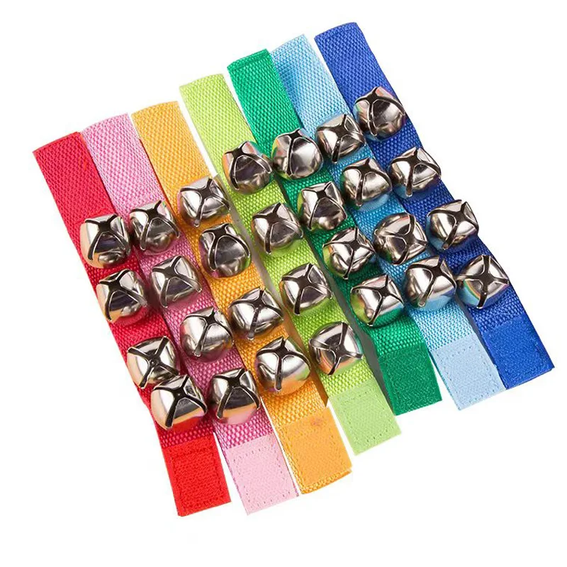 Rhythm Wrist Band Jingle Bells Musical Instruments Gift for Kids Hand Percussion Shakers Preschool Education Early Learning Toys