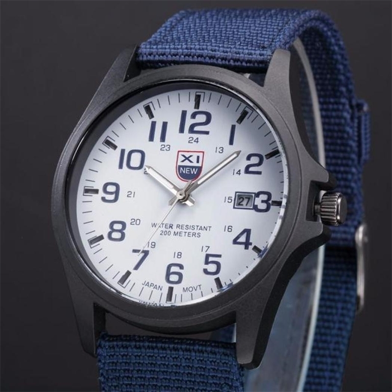 Outdoor Mens Date Stainless Steel Military Sports Analog Quartz Army Wrist Watch relogio masculino watch men 250512