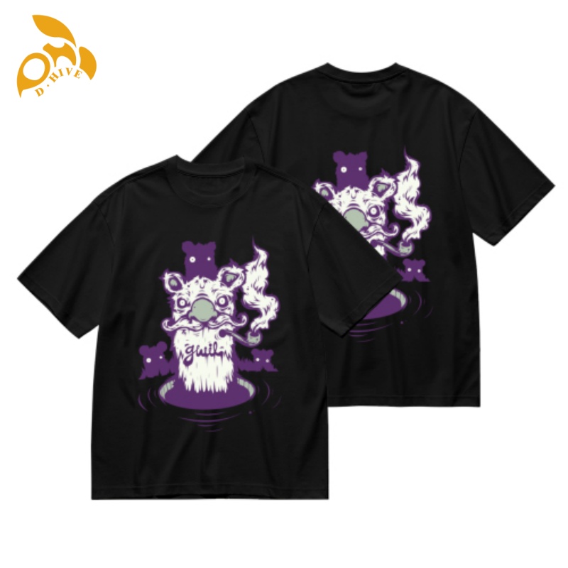 Free Shipping Designer Oversize Men's Women's shirt Short Sleeve Customized 180g men's hot stamping T-shirt with double-sided SIZE S-5X