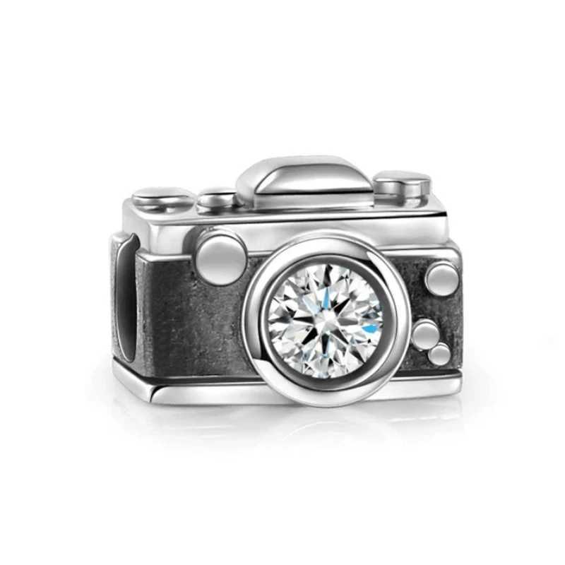 New925 Silver Book Bouquet Key Notebook Camera Exquisite Charm Beads Suitable for Original Bracelets Necklaces Women DIY JewelryXJ250517