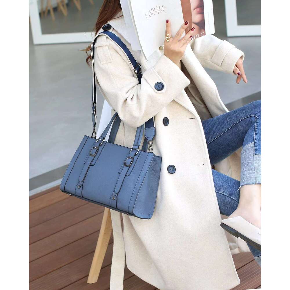 Tote Bag Fashionable And Versatile Handbag Top Layer Cowhide Single Shoulder Crossbody Women S Bag Fashionable Large Capacity Soft Leather KQ