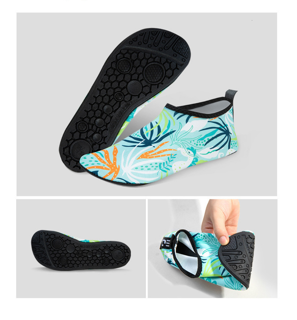 Beach Men's and Women's Adult Snorkeling Socks Designer Anti slip Soft Bottom Quick drying Sand proof Diving Yoga Shoes