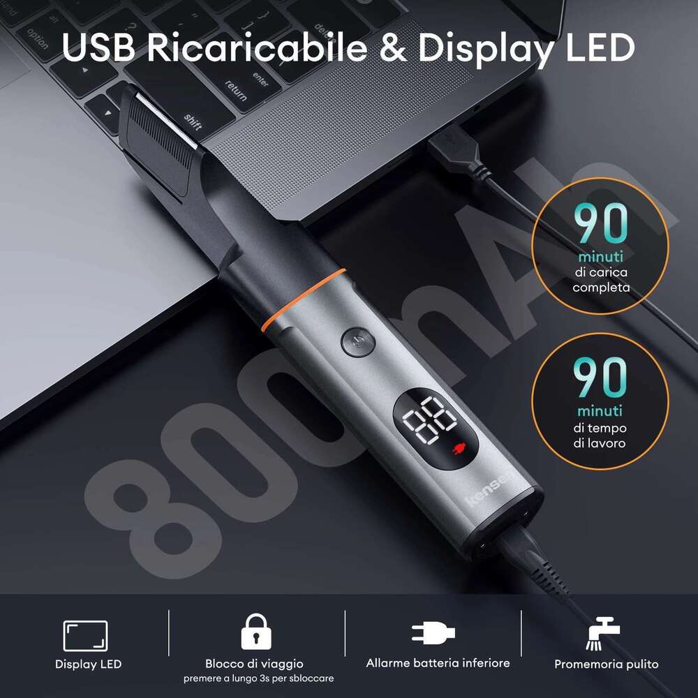 Kensen S16 Body Shaver Kits For Men 3 In 1 Beard Trimmer Ipx6 Waterproof Hair Cutting Hine Electric Clipper Barber