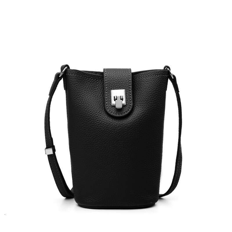 New crossbody bag single shoulder bag Small Bucket Bag Versatile Leather Vertical Casual Summer fashion