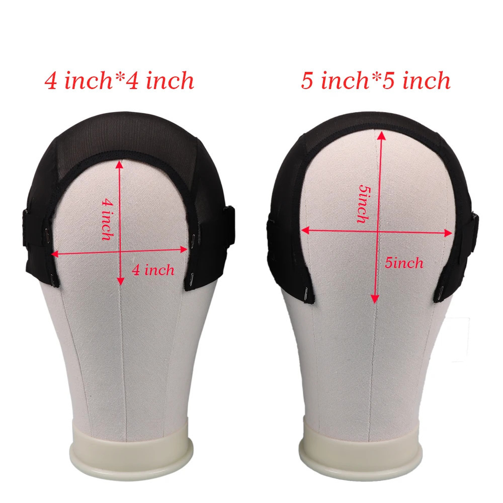 Plussign U Part Wig Caps For Making 4*4 5*5 Lace Closure Splicing Wig Black Wig Making Cap With Elastic Band For Glueless Wigs 250513