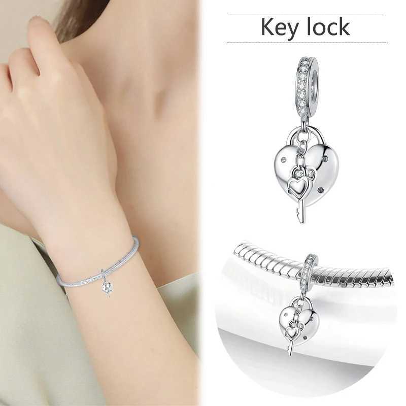 New 925 Silver Bicycle Super Cool Motorcycle Key Car Sunglasses Charm Pendant Suitable for Original Bracelets DIYWomens JewelryXJ250517