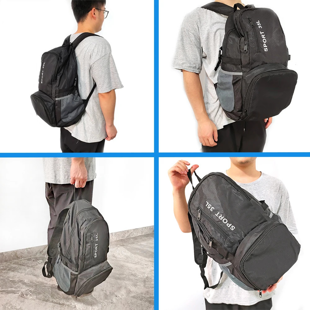 35L Foldable Backpack Lightweight Travel Portable Bag 250515