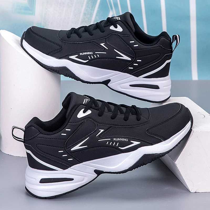 Thick Sole Versatile Clunky Sneaker for Men 2024 New Trend Mesh Lace Up Breathable Casual Sports Shoes Increased Soft SolesXJ250517