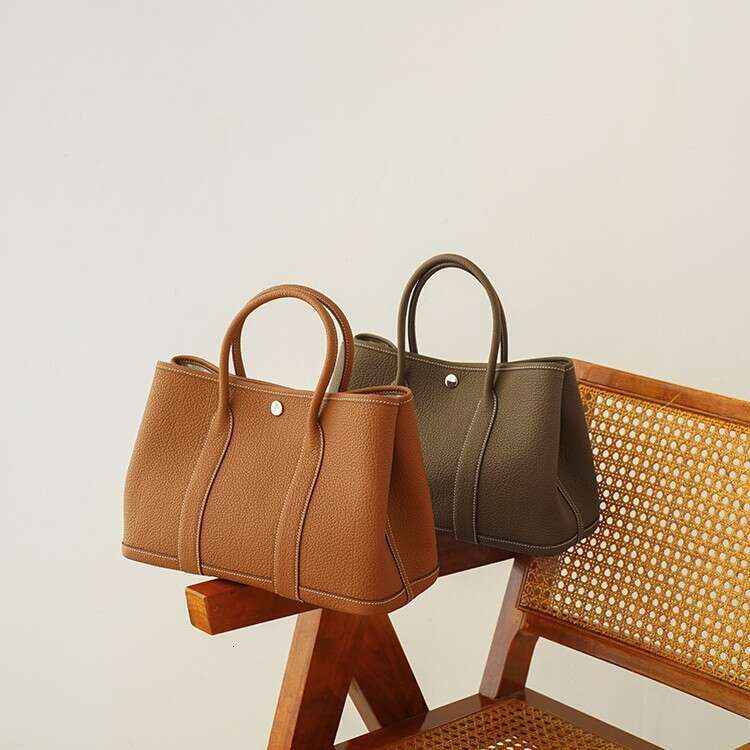 Tote Bag Craftsmanship New Garden Genuine Leather Cowhide Women S Single Shoulder Diagonal Cross Tote Versatile Handbag Shopping Bag KQ