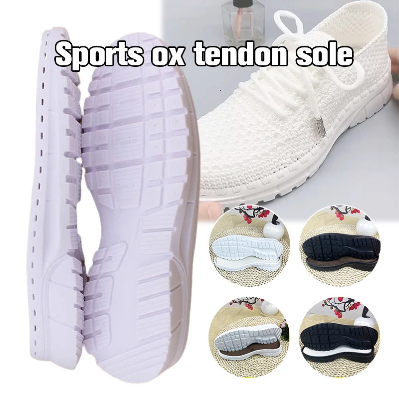Sports Shoes Tendon Soles Hollow Thread Wool Shoes Woven Hook Shoes Slipper Rubber Shoes Sole DIY Shoe Soles Repair Materials 250515