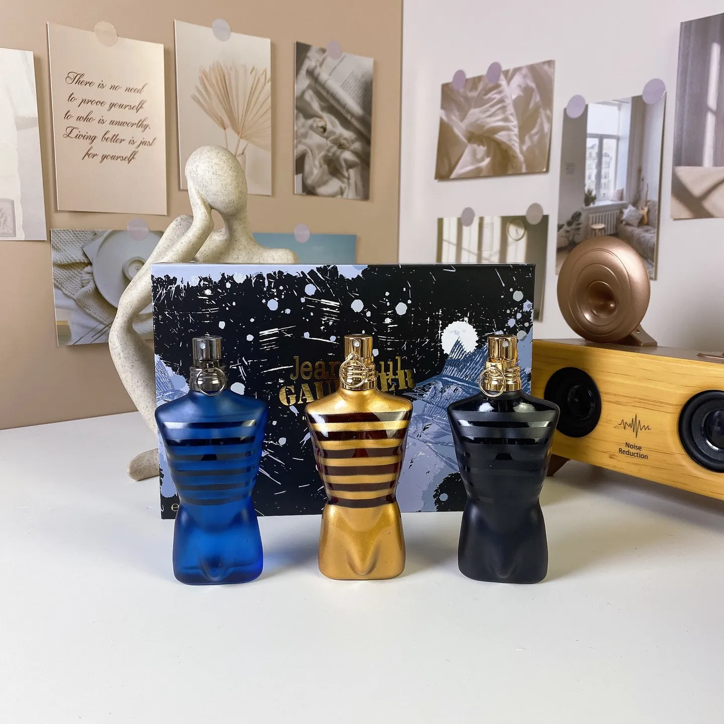 Designer Man Perfume Spray Jean Paul Scandal Women DIVINE Perfume Set Gift Box 30ml*3pcs EDT Oriental Fougere Notes Cologne Long Lasting Smell Fragrance