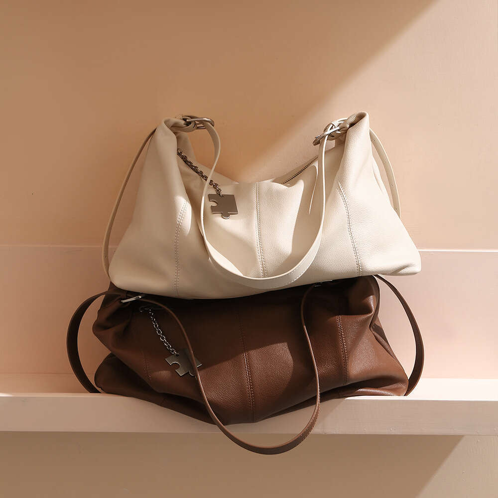 New women's handbag shoulder bagTote bag Layer Cow Large Capacity Minimalist Style Genuine Leather Versatile Commuting