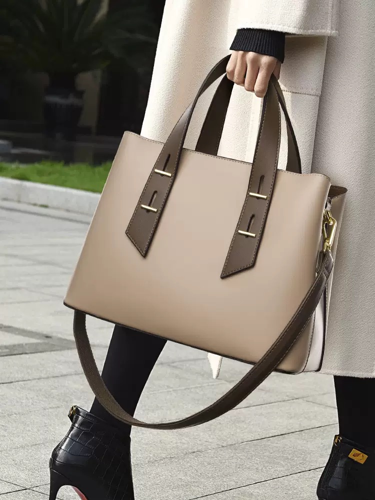 DHGM Designer 2025 new tote simple large capacity ladies messenger high-grade soft leather women's bag handbag