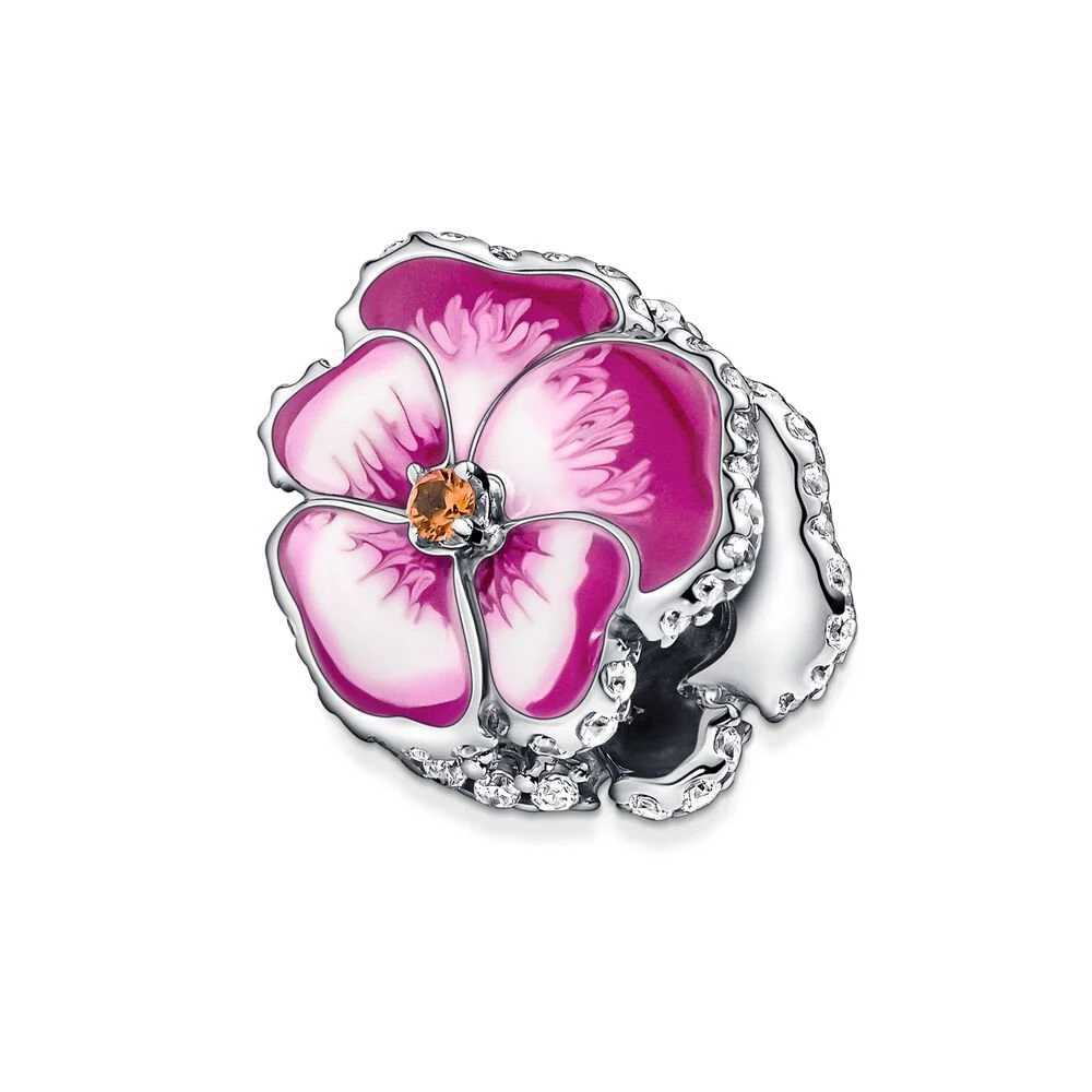 New 925 Sterling Silver Butterfly Flower Bell Charm Of Ley 925 Chain Bead Fit Original Bracelet Accories DIY Ladies JewelryXJ250517