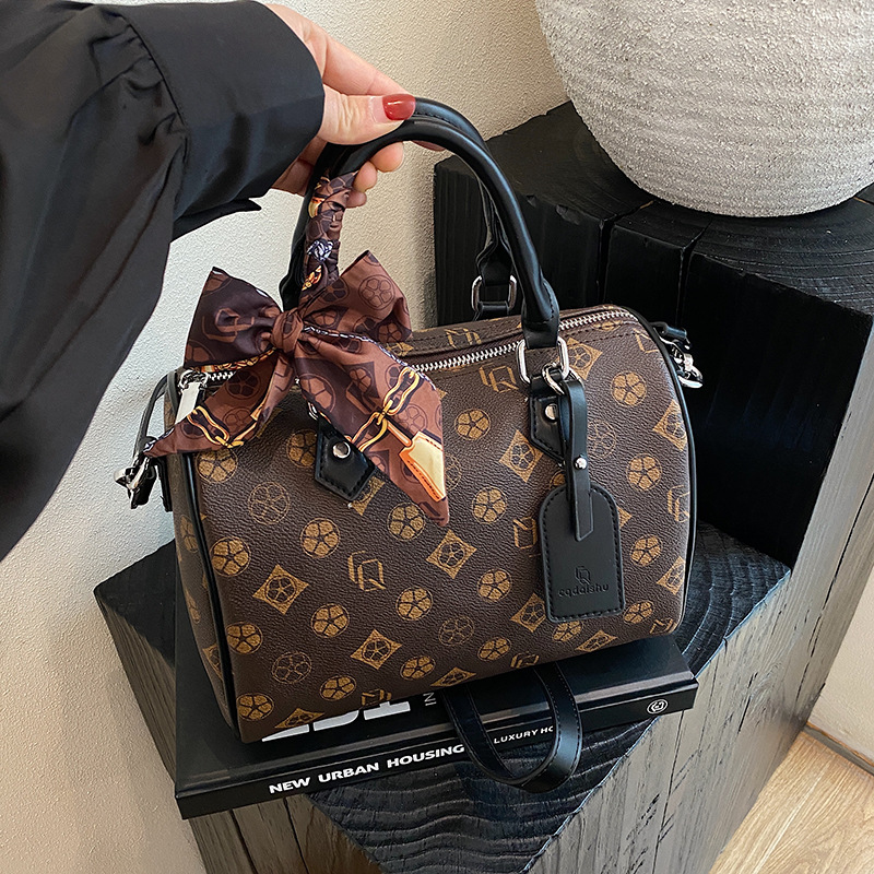 Free Shipping Luxury 2025 New Boston Satchel - Multi-Functional Printed Shoulder Bag, Boho Chic Crossbody Purse For Women