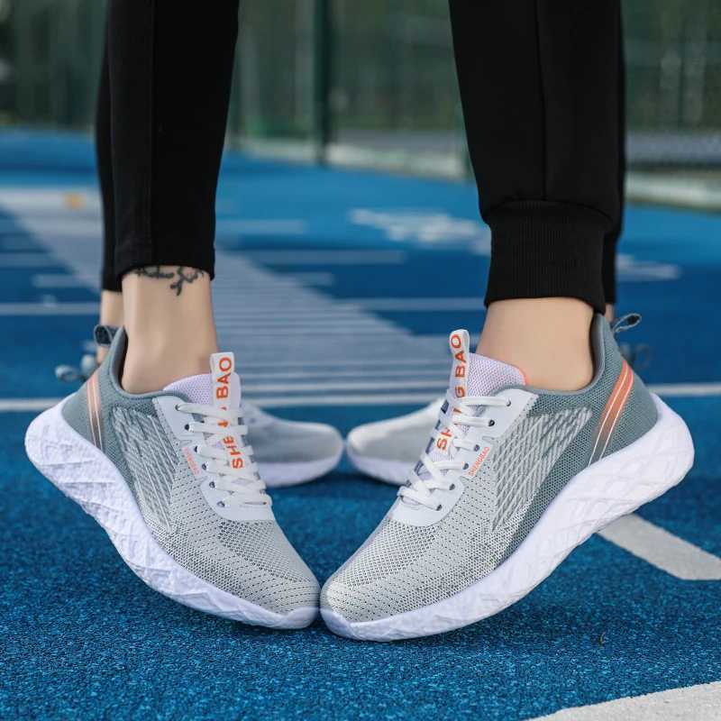 Sports shoes womens shoes 2025 autumn mesh surface casual breathable lightweight soft sole shock absorbing running shoesXJ250517