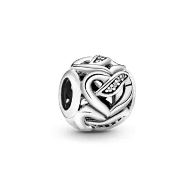 Hot Sale Classics Openwork Sun Stars Moon Charm Blue Spinnable Heart Bead Fit Original Silver 925 Pan Bracelet Jewelry GiftXJ250517
