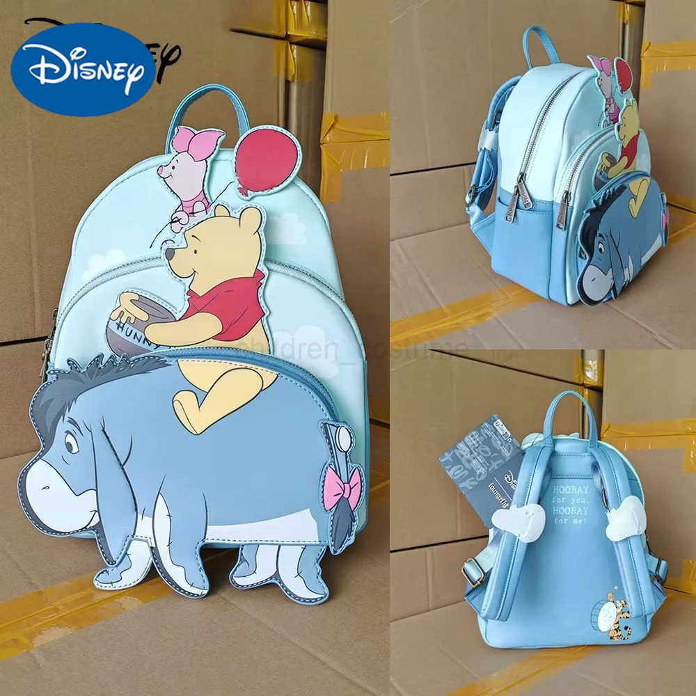 Disney Genuine Disney Loungefly Winnie The Pooh Years Cartoon Summer Travel Backpack Double Shoulder Backpack For Girlfriend Gift W250517