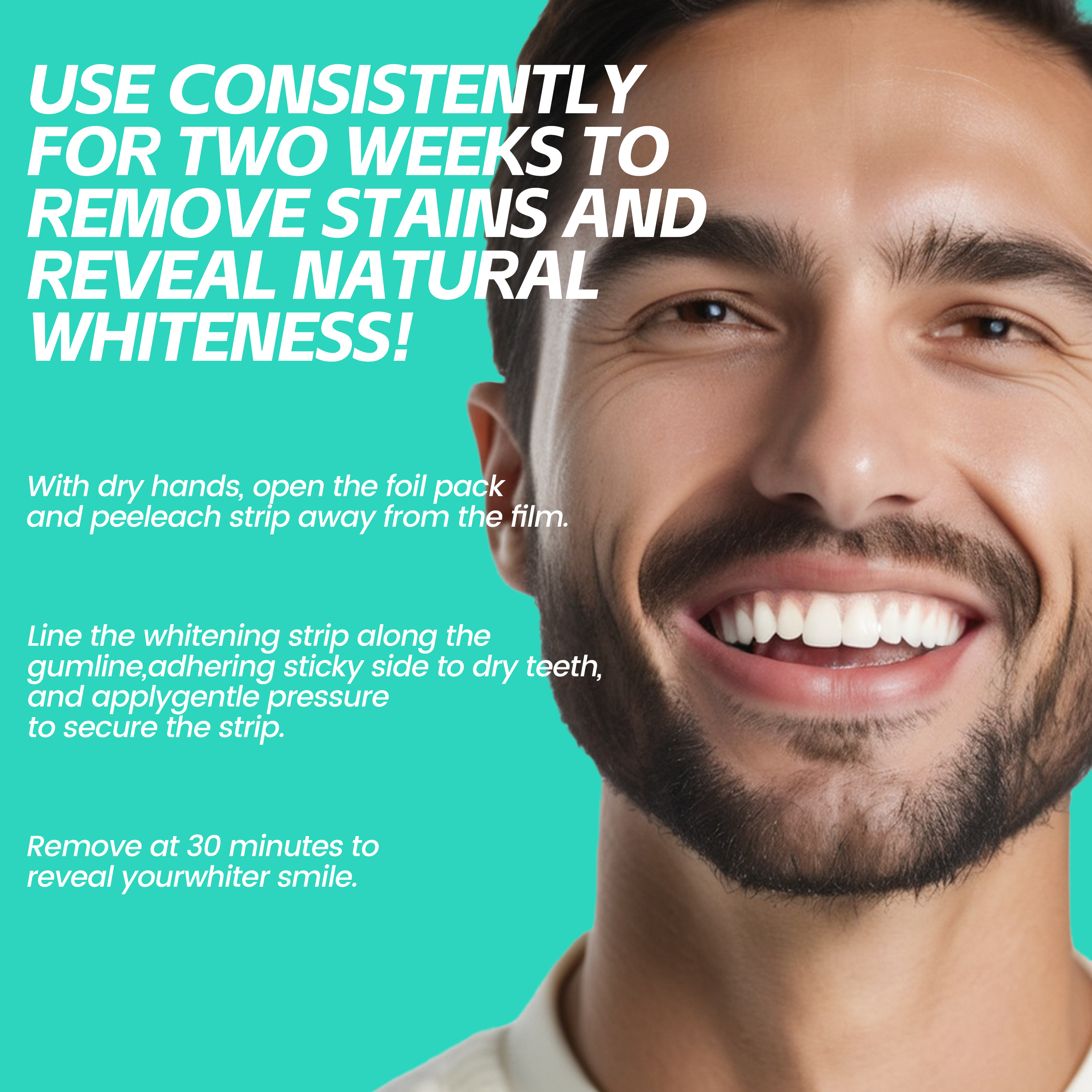 CEELIKE Teeth Whitening Strips - Safe, Effective at Home Kit with Instantly Visibly Whiter Smiles