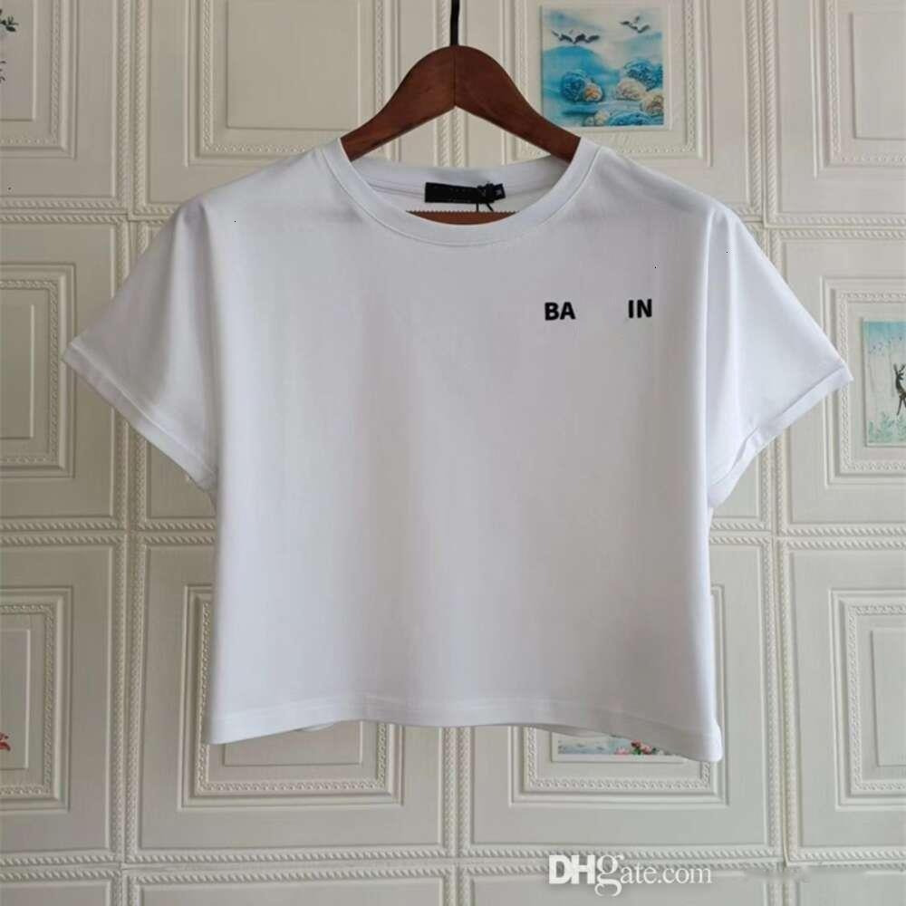 Womens Designer T-Shirt Woman Tshirts Clothes High Quality Cotton Tops Tees Short Sleeve Letter Printed Tshirt Fashion Summer Pullover Female Crop Top