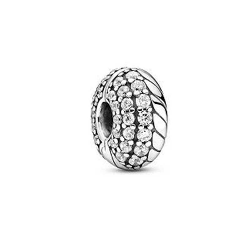 Hot Sale Sparkling DonutsDaisy HeartBow Charm Beads Fit Original 925 Sterling Silver Bracelet DIY Women Jewelry GiftXJ250517
