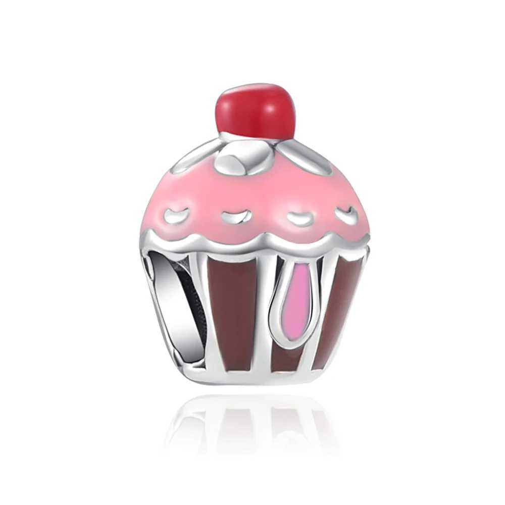 New 925 Silver French Fries Milk Cake Hamburger Charms DIY Dangle Bead Fit Original Pendant Bracelet Necklace Fashion JewelryXJ250517