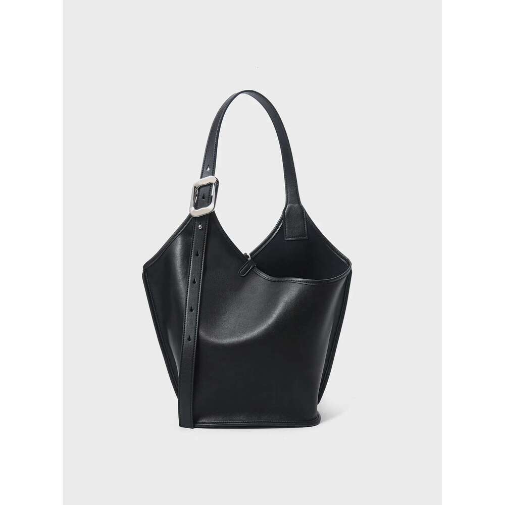 2025 New Split Leather Shoulder Crossbody Casual Large Capacity Bucket Bags Tote Bag